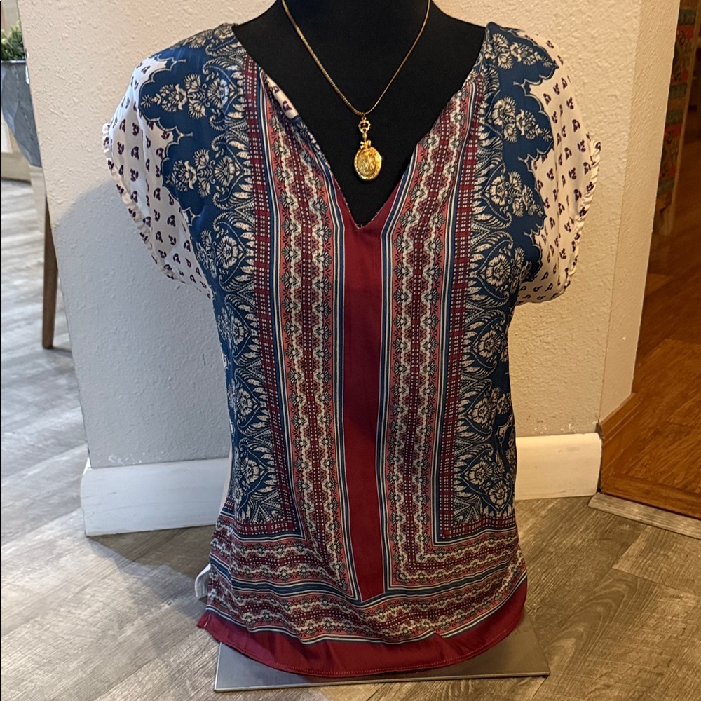 Women's Multicolor Patterned Top